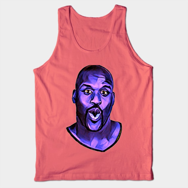 Purple Face Tank Top by ShaquilleOatmeal